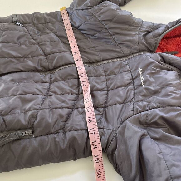 Eddie Bauer Jacket Boys Kids Large 14/16 Sherpa Lined Reversible Full Zip Hooded - Picture 6 of 10